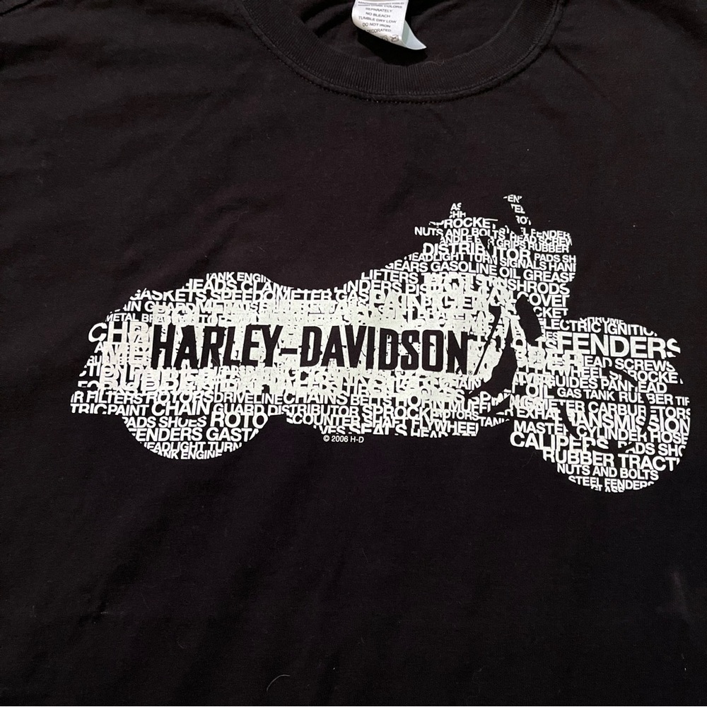 2006 Harley Davidson T Shirt Denton County Texas American Eagle Motorcycle XL